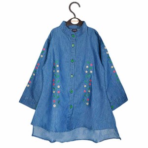 Camisa Vaquera Bordada para Niñas Chase Value - Azul, Tallas 3-10 Años - Product Image 1