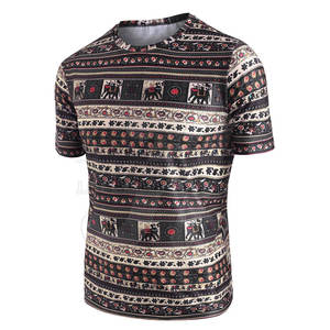 Camiseta de manga corta de sublimación de alta calidad para hombre, ropa informal de diseño personalizado, último estilo, ajuste Regular, hecho de algodón transpirable - Product Image 1