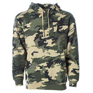 Sweat à capuche tactique personnalisé en gros, manches longues, camouflage, polyester/coton, polaire antistatique, unisexe, entraînement en plein air - Product Image 3