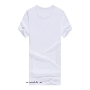 Men's 100% Cotton T-Shirt Custom Fit Multi-Color Short Sleeve Solid Medium <b>Weight</b> Plus Size Breathable <b>Blank</b> Design Casual Tshir - Product Image 3