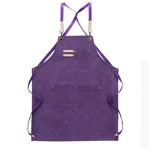 En gros Personnalisé Plusieurs Couleurs Coton Logo Personnalisé Cuisine Conception Polyester Nettoyage Bavoir Tablier Cuisine Tablier - Product Image 6