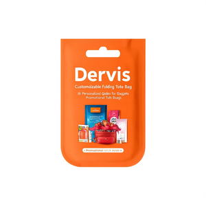 Sac fourre-tout pliable personnalisable Dervis pour gadgets personnalisés pour les promotions - Product Image 2