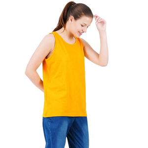 Pas cher Prix Débardeur femmes U Cou Coton Spandex Gym Workout Sans Manches - Product Image 2