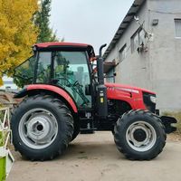 Tracteur agricole 4x4 neuf en promotion YTO LY1204 sans cabine, grand pompe, moteur 120 CV, Dongfanghong 1204