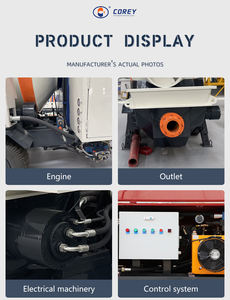 Pompe à béton mobile Corey durable, portable, 30m³/h, diesel, pour béton et ciment - Product Image 4