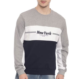 Estilo básico Calidad superior Diseño personalizado Hombres Sudadera Algodón básico Mezclado Venta en línea Color único Hombres Sudadera - Product Image 5