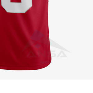 เสื้อฟุตบอลอเมริกันแบบสั้น คอวี แขนสั้น ไซส์ใหญ่ สำหรับผู้ชาย ระบายอากาศ แห้งเร็ว คุณภาพสูง รับสกรีนชื่อได้ - Product Image 4