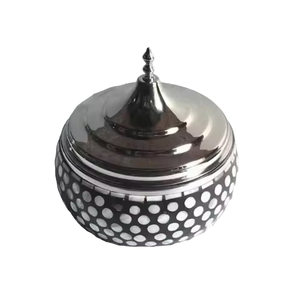 Shiny Stainless Steel Hot <b>Pot</b> <b>with</b> <b>Lid</b> and Unique Base Perfect for Food Storage or Chapati Serving Ideal for Hotel and Catering - Product Image 4