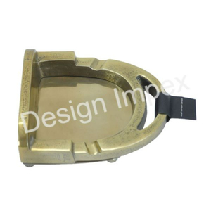 Cenicero decorativo estilo herradura, contenedor de cenizas para cigarros y cigarrillos, ceniceros metálicos para decoración de mesa de oficina - Product Image 3