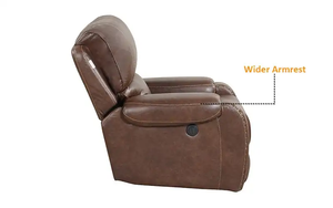 AMERICAN COLLECTION <b>LEATHER</b> AIR POWER MOTION <b>RECLINER</b> <b>CHAIR</b> - Product Image 4