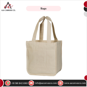 Classic Eco-friendly Cotton Canvas Shoulder Shopping <b>Bag</b> <b>Cream</b> Color Fashionable for Promotions Reliable Market Price - Product Image 5