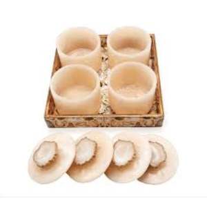 Juego de 2 tarros de fruta seca de diseño antiguo de resina hecha a mano con calidad adicional para almacenamiento de alimentos Material metálico a buen precio - Product Image 1