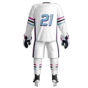Uniforme de hockey sur glace personnalisé avec des graphiques sublimés et des coutures renforcées pour une durabilité élevée - Product Image 4