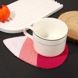 Needlework Embroidery Beaded <b>Table</b> Coaster for Tabletop and Kitchen Home Decor Mat Top Quality Product at Very <b>Low</b> Price - Product Image 2