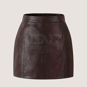 Pakistan Made Women <b>Leather</b> <b>Skirts</b> Latest Style Women <b>Leather</b> <b>Skirts</b> 2025 New Arrival Women <b>Leather</b> <b>Skirts</b> - Product Image 1