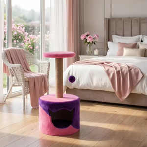 Griffoir pour chats Amistar Berry House de haute qualité, adapté à toutes les races et tailles de chats. - Product Image 4