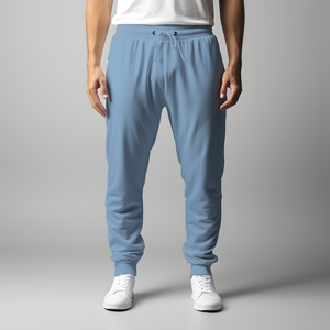 Pantalones Deportivos Casuales Morados para Hombre, Cintura Elástica con Cordón, Bolsillos Laterales, Transpirables, Tejido de Punto de Peso Medio, Estilo Otoñal - Product Image 3
