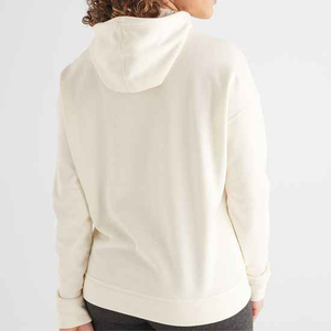Precio al por mayor, logotipo personalizado impreso, sudaderas con capucha para mujer, MOQ bajo, sudaderas con capucha de secado rápido, Color sólido - Product Image 6