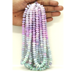 Hermosas Cuentas de Ópalo Verde Rosa Oscuro en Forma de Rondel, 7-10 mm, Cuentas de Piedras Preciosas de Ópalo Verde Rosa Oscuro, Calidad AAA - Product Image 3