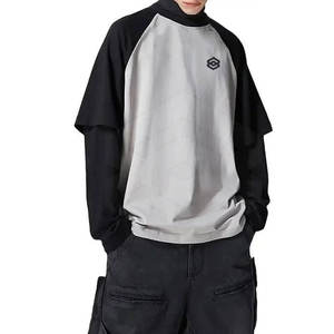 Fabricante de Pakistán, camiseta de doble capa para hombre, camiseta de doble capa personalizada OEM de calidad superior para hombre - Product Image 2