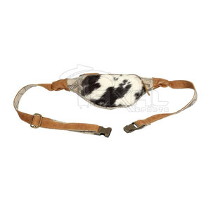 Wholesale Customizable Cowhide <b>Leather</b> Waist <b>Bag</b> for Adults Low MOQ - Product Image 6