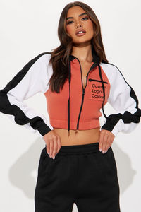 Conjunto Deportivo de Mujer Personalizable 2024, Pantalones Cortos de Invierno, Bordado Sólido, 380 Gsm, 100% Algodón, con Cierre - Product Image 2