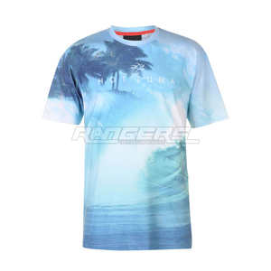 Camisetas Sublimadas con Diseño Natural Personalizado, Camisetas de Manga Corta de Algodón y Poliéster, Proveedor de Ropa de Moda, Camisetas con Gráficos al por Mayor - Product Image 3