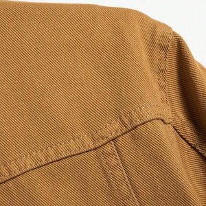 <b>Men's</b> Winter New Solid Color Casual Jeans <b>Jacket</b> with Covered Button Closure Front Logo 100% Cotton Eco-Friendly & Breathable - Product Image 6