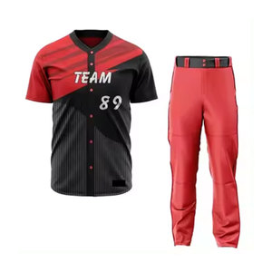 Uniforme de béisbol fabricado en Pakistán profesional, camiseta de equipo y uniforme de béisbol de impresión personalizado de último diseño corto - Product Image 1
