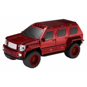 SUV a forma di auto robusto Boombox altoparlante senza fili Bluetooth con luci a LED, cellulare universale compatibile - Product Image 1