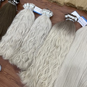 Vente chaude 2024 En Vrac Vietnamien Remy Extensions De Cheveux Humains Naturel Droite Ondulés Lâche Vague Profonde Styles au Prix De Gros - Product Image 2