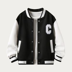 Lettre de broderie chenille personnalisée Patch détail deux tons Baseball Letterman College Varsity Jacket pour hommes - Product Image 1