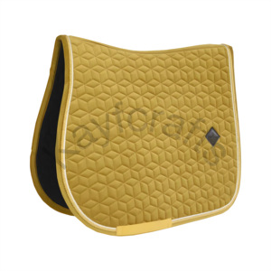 Almohadilla de sillín con acolchado de estrella y material de terciopelo de corte anatómico, doma o bordado de salto, tubería elegante amigable - Product Image 3
