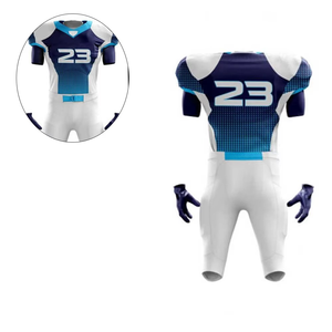 Nuevo diseño personalizado uniforme de fútbol americano corto para equipo de talla grande logotipo personalizado bordado transpirable antibacteriano - Product Image 3