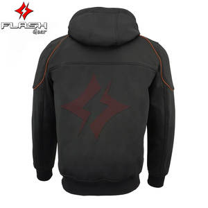 Chaqueta con Capucha para Motocicleta Unisex, de Tejido Softshell, con Protección, Resistente al Viento, Transpirable, Color y Logotipo Personalizables, Manga Larga, 220g - Product Image 2