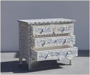 bone inlay chest <b>drawer</b> for bedroom storage chest <b>drawer</b> living room accent furniture for home decor living room <b>side</b> table - Product Image 1