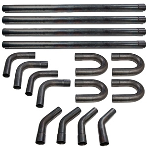 Bộ ống xả chất lượng cao, tùy chỉnh, thẳng & cong, kích thước <span class=keywords><strong>2</strong></span>.5 & <span class=keywords><strong>3</strong></span> inch, phụ tùng ô tô phổ biến - Product Image 2