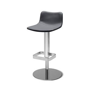 Taburete de Bar Moderno de Piel Sintética Ajustable – Silla Giratoria de Lujo con Elevación a Gas para Barra, Silla Tapizada Suave al Tacto para Isla de Cocina - Product Image 1