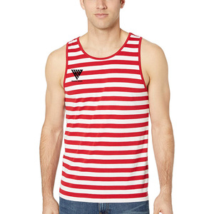 Débardeur de sport pour homme en polyester/coton/spandex - Couleur et logo personnalisables, tissu respirant, style sportif - Product Image 1