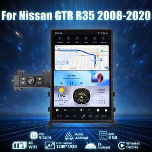 Radio para Auto Aucar con Pantalla Tesla de 14.5 Pulgadas y Android 13 para Nissan GTR R35 2008-2015, Reproductor Multimedia <span class=keywords><strong>DVD</strong></span>, Estéreo, GPS, Navegación, Unidad Principal - Product Image 4