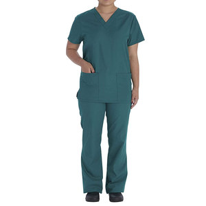 Uniformes médicos de hospital para mujer, uniformes médicos de verano transpirables de manga corta personalizados - Product Image 1