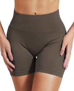 Mayorista Transpirable Cómodo Mujer Color Sólido Cintura Alta Push Up Deportes Personalizado Gimnasio Deporte Fitness Entrenamiento Sin Costuras - Product Image 5