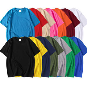 T-shirts unis imprimés de logo personnalisé pour hommes T-shirt de haute qualité en coton de couleur unie pour hommes - Product Image 4