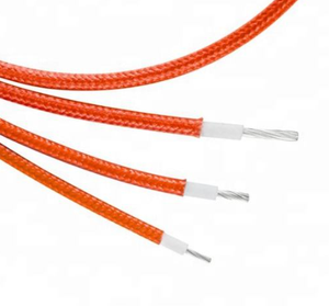 Câble en silicone flexible tressé en fibre de verre résistant aux hautes températures - Product Image 2