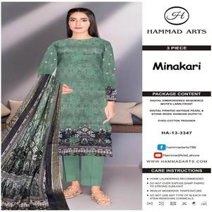 Trajes de césped bordados de larga duración de alta calidad para adultos Ropa informal pakistaní India confiable para damas Master Copy - Product Image 5