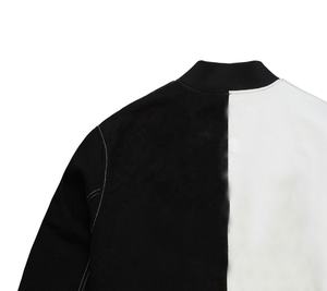 2025 hiver haute rue hommes laine Baseball université polaire veste haute qualité 100% Polyester toile tissu broderie - Product Image 3