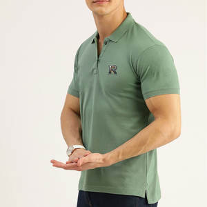 Polo d'été pour homme à manches courtes, coupe ajustée, en coton uni, style mode - Product Image 2