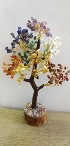 ชิป500 pyrite ธรรมชาติสำหรับงานฝีมือคริสตัลต้นไม้พลอยกับลูกปัดตาชั่วร้ายสำหรับการรักษาฮวงจุ้ยและตกแต่งบ้าน - Product Image 3