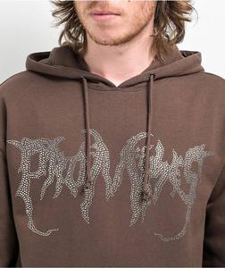 Sweat à capuche personnalisé poids lourd avec strass pour hommes Vêtements d'hiver de haute qualité avec logo personnalisable - Product Image 4