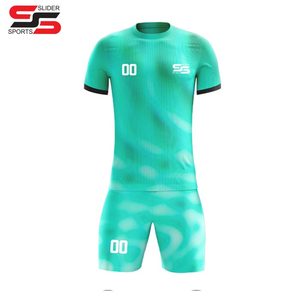Uniformes de fútbol de club de equipo de alta calidad, camisetas de fútbol, conjunto de pantalones cortos de dos piezas para hombre, Conjunto de camiseta de fútbol de sublimación personalizada para niños - Product Image 1